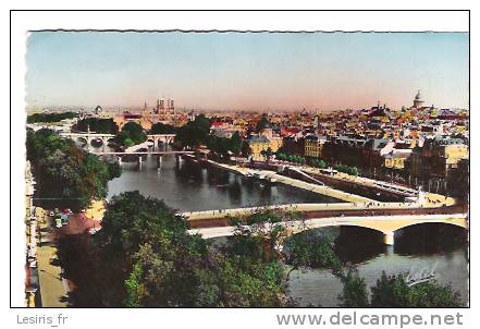 CP - PHOTO - PARIS - LA SEINE ET LES SEPT PONTS - ESTEL - 0224 - La Seine Et Ses Bords