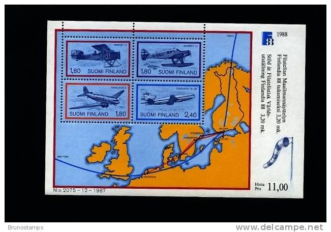 FINLAND - 1988 FINLANDIA EXPO  MS MINT NH - Blocs-feuillets