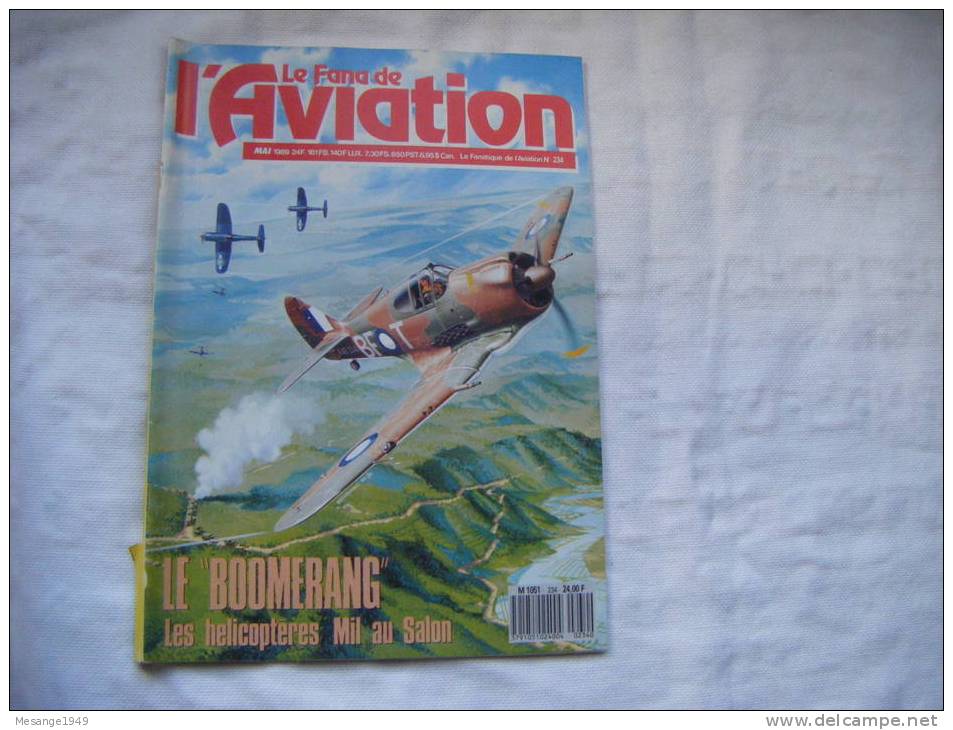 Le Fana De L'aviation N° 234-- Le 'boomerang' Les Helicopteres Mil Au Salon  Etc75/7976- - Luftfahrt & Flugwesen