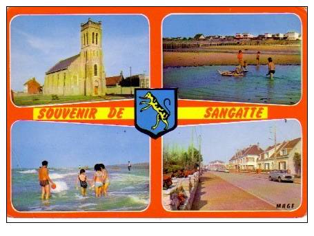 SANGATTE - 4 Vues Et Blason   - N° 36245 - - Sangatte