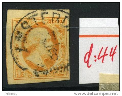 Nederland  Nr. 3  Ø  AMSTERDAM     Cote 150 E  Groote Randen  Grande Marges - Used Stamps