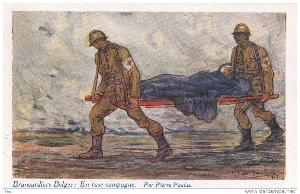 Brancardiers Belges: En Rase Campagne, 1914-1918 - War 1914-18