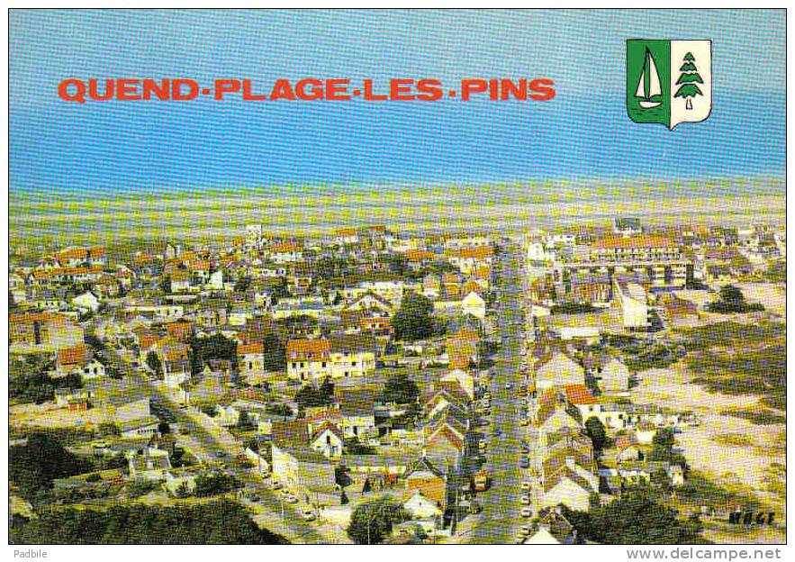 Carte Postale  80. Quend-plage-les-Pins Vue D'avion Trés Beau Plan - Quend