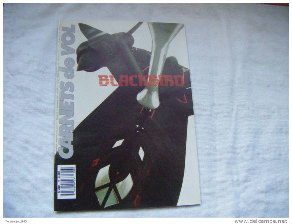 Carnets De Vol Blackblrd Etc................n°56       75/7988- - Luchtvaart