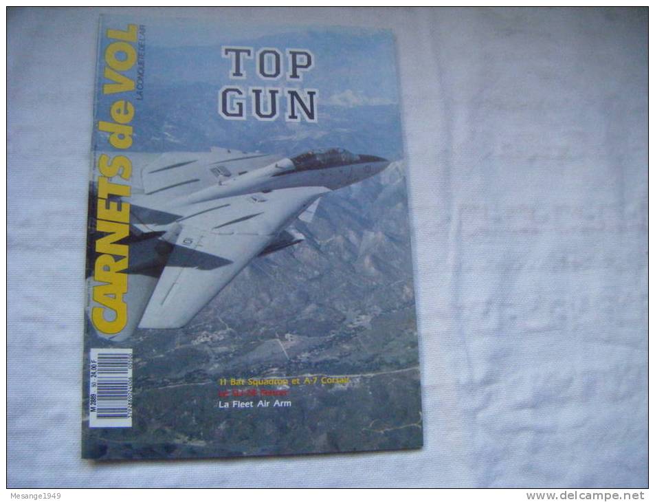 Carnets De Vol -top Gun -11 Bat Squadron Et A-7 Corsair - Lee Su-24 Fencer Etc.........n°50      75/7990- - Aviación