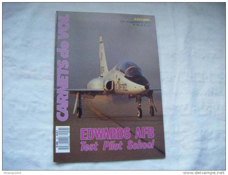 Carnets De Vol -edwards Afd Test Pilot School  Etc.......n°59    75/7995- - Luftfahrt & Flugwesen