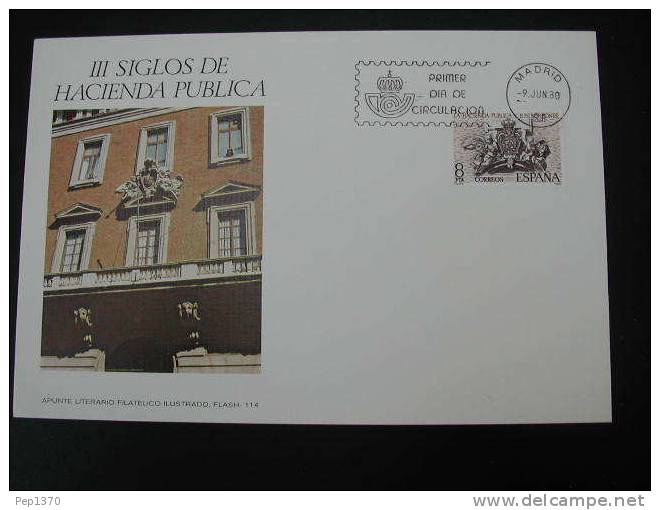 ESPAÑA 1980  CARTE MAXIMUM HACIENDA PUBLICA - Cartes Maximum