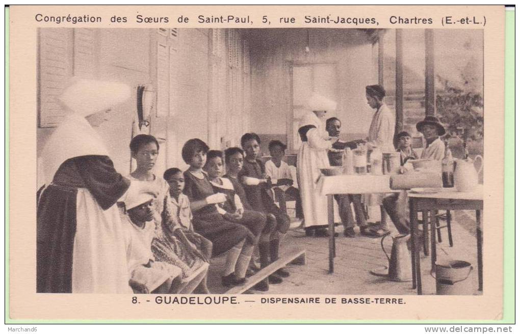 DOM.GUADELOUPE.DISPENSAIRE DE BASSE TERRE  ..BELLE CARTE - Basse Terre