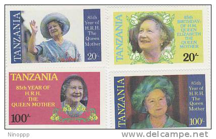 Tanzania-1985 Queen Mother 85th Birthday  MNH - Tanzania (1964-...)