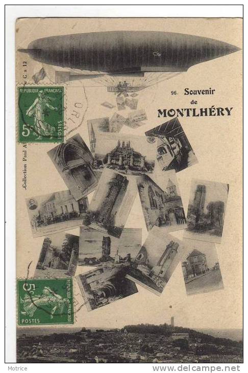 MONTLHERY  -    Souvenir De Montlhéry,carte Multivues. - Montlhery