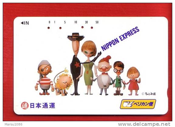 Japan Japon  Telefonkarte Télécarte Phonecard Telefoonkaart  - Comic  Anime  Nippon Express - BD