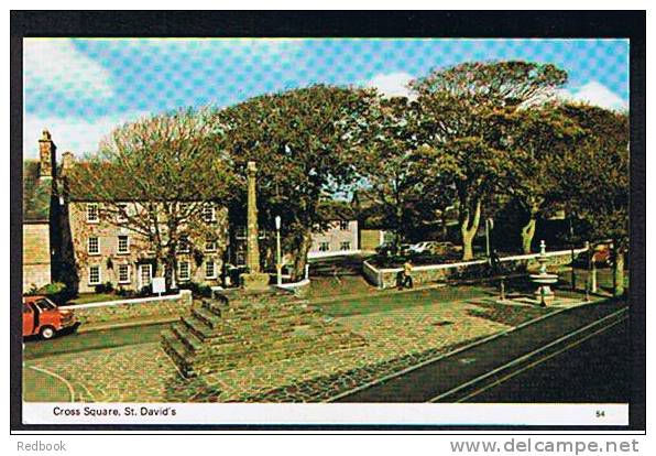 1981 Postcard Cross Square St David's Pembrokeshire Wales - Ref 269 - Pembrokeshire