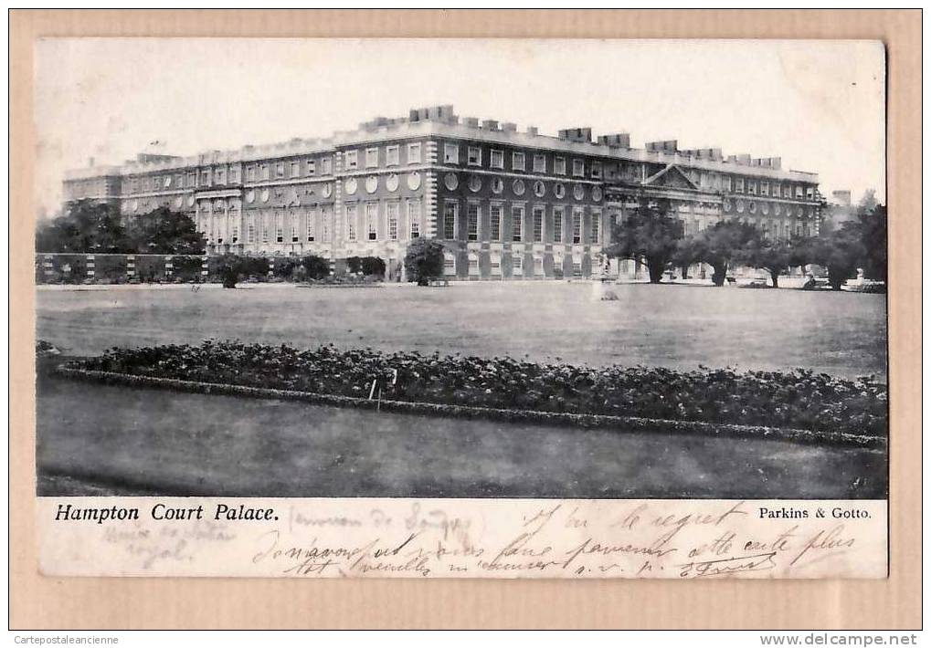 HAMPTON COURT PALACE Posted  04.02.1904 ¤ PARKINS & GOTTO ¤ ANGLETERRE ENGLAND INGLATERRA ¤6313A - Londres – Suburbios