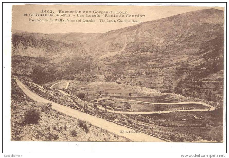 13198 Excursion Gorges Loup , Gourdon , Lacets Route . 3603 Gilletta - Autres & Non Classés