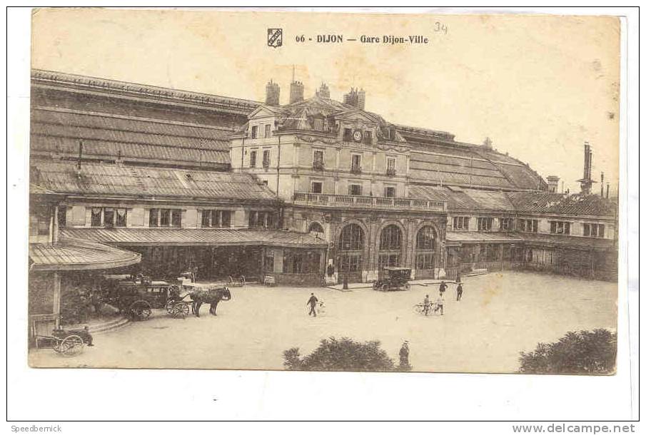 13189 Dijon , Gare Dijon Ville . RG 66 Attelage . - Estaciones Sin Trenes