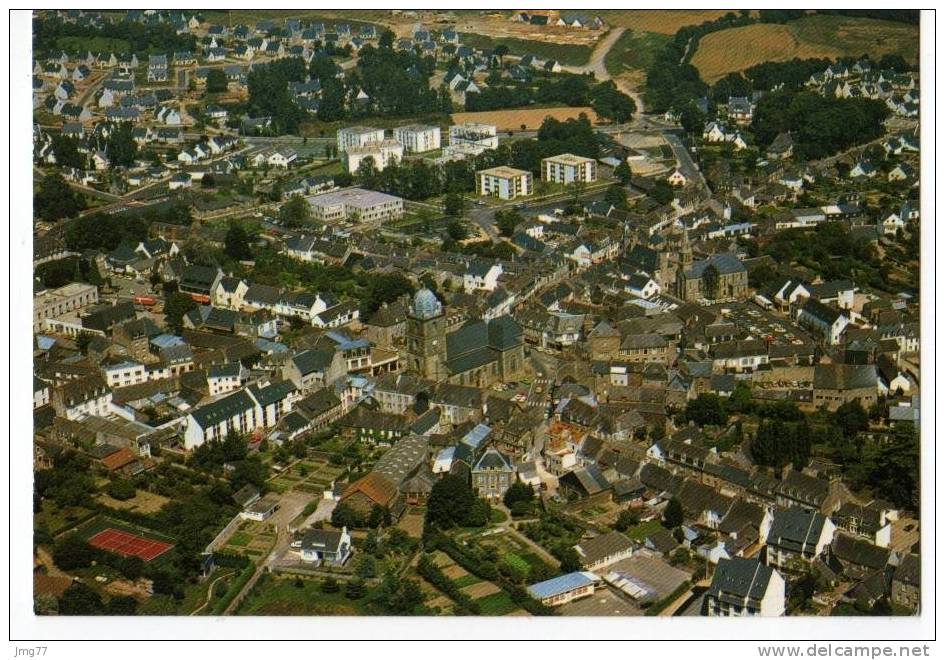 CPSM22-048 - LA FRANCE VUE DU CIEL ... LOUDEAC - VUE D'ENSEMBLE - 15x10 - Loudéac