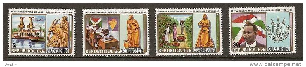 Burundi COB 949A / 949D ** - Unused Stamps