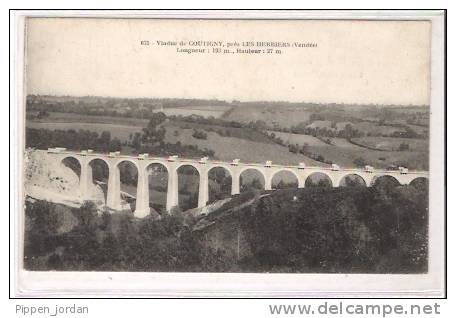 85 Les HERBIERS (près De) * Viaduc De Coutigny, L=193m, H=27m  * Belle CPA - 1916 - Les Herbiers