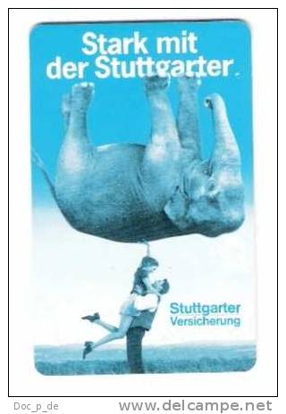 Germany - S 02/98  - Elefant - Elephant - Isurance -  Stuttgarter Versicherung - Chipcard - S-Series : Tills With Third Part Ads