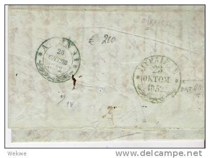 Gr-P005/  Griechenland - . Gr. P.A. 1852 Nach Athen (Mit Inhalt) - ...-1861 Voorfilatelie