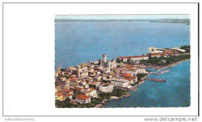 15746)cartolina Illustratoria  Lago Di Garda- Sirmione - Panorama Aereo  - Nuova - Brescia