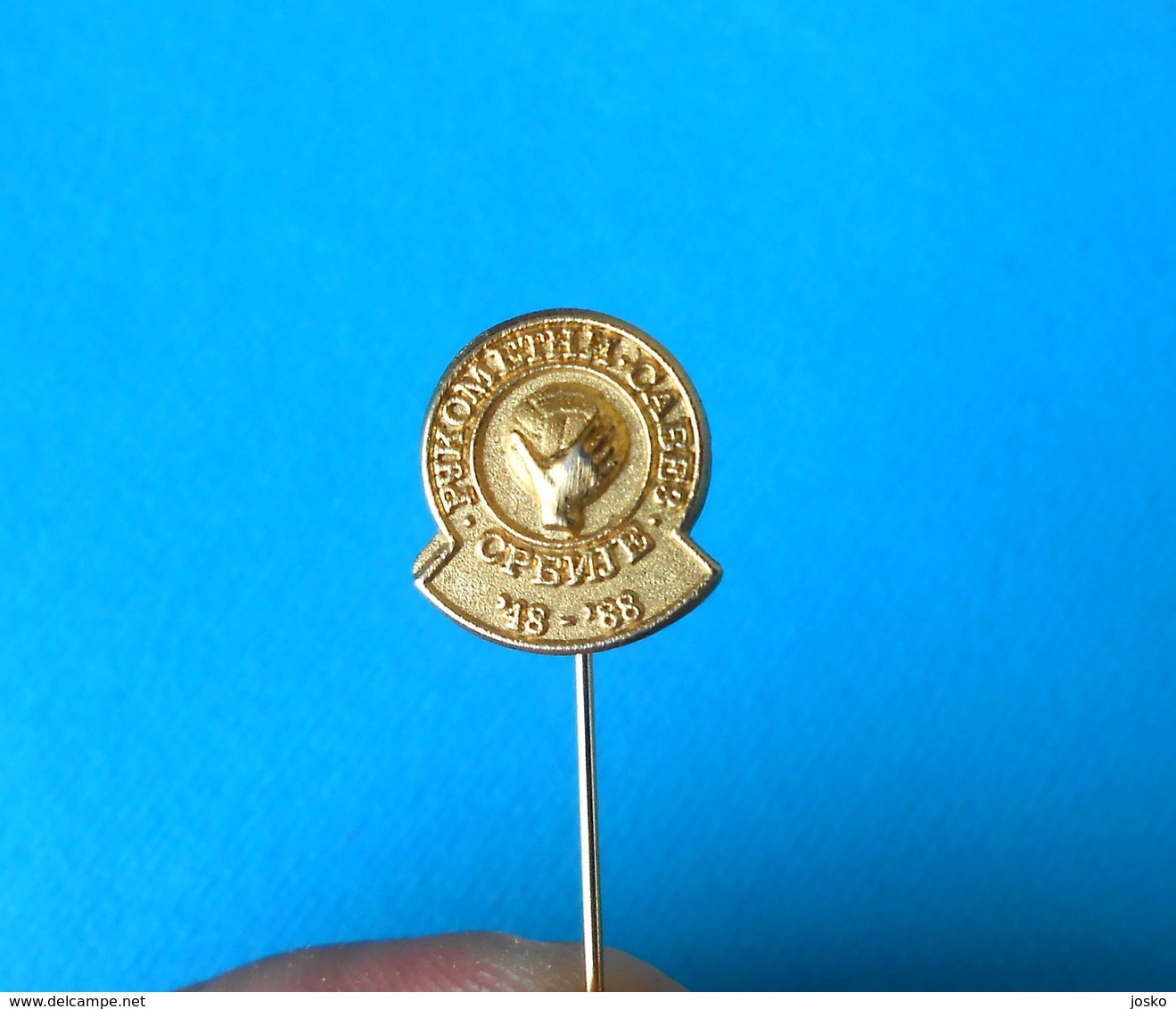 SERBIAN HANDBALL FEDERATION 1948-1988 Old Jubilee Pin Badge Hand-ball Association Balonmano Pallamano Palla A Mano - Handball