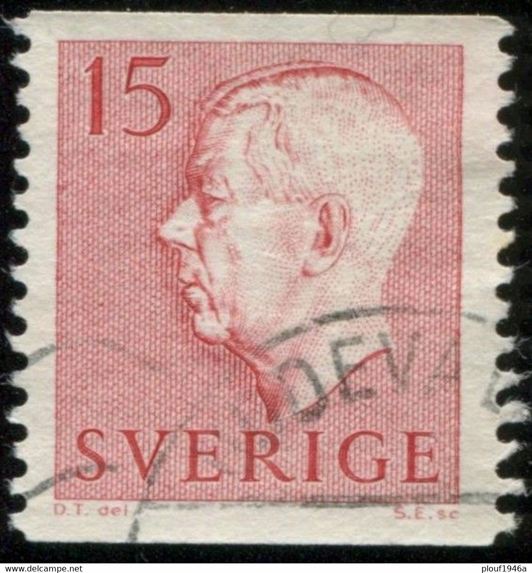 Pays : 452,04 (Suède : Gustave VI Adolphe)  Yvert Et Tellier N° :  419 (o) - Used Stamps