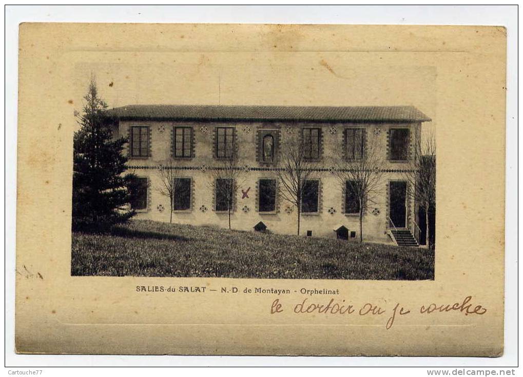 K12 - SALIES-du-SALAT - Notre-Dame De MONTAYAN - Orphelinat (1919 - RARE) - Salies-du-Salat