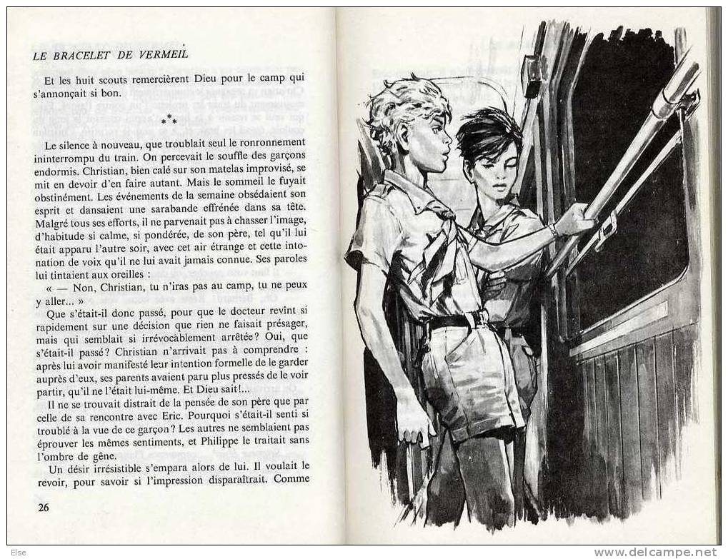 SCOUTISME  -  LE PRINCE ERIC -  LE BRACELET DE VERMEIL DE SERGE DALENS  - ILLUSTRATIONS DE P JOUBERT - 215 PAGES   1985 - Aventura