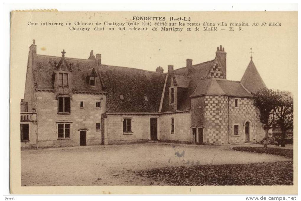 FONDETTES - Cour Intérieure Du Château De Chatigny. - Fondettes