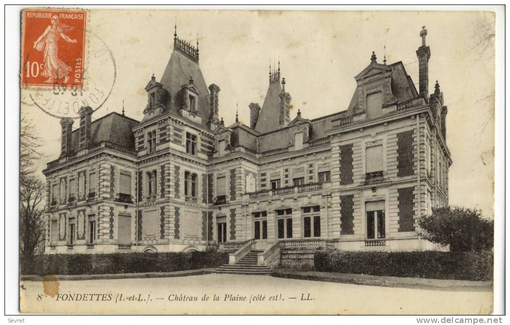 FONDETTES -  Château De La Plaine . - Fondettes