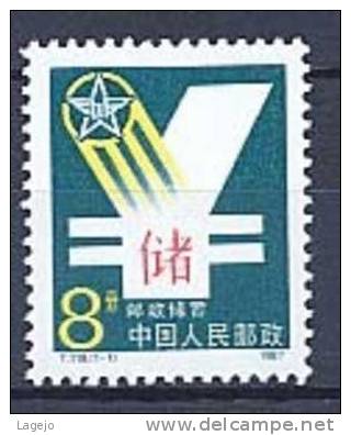 CHINE T119 Epargne Postale - Unused Stamps