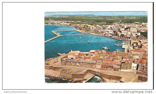 15819)cartolina Illustratoria  Alghero - Panorama - Oristano