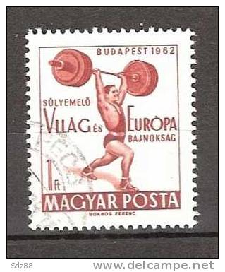 Hongrie YT 1525 Used  Championnats D'Europe Et Du Monde D'haltérophilie à Budapest - Weightlifting
