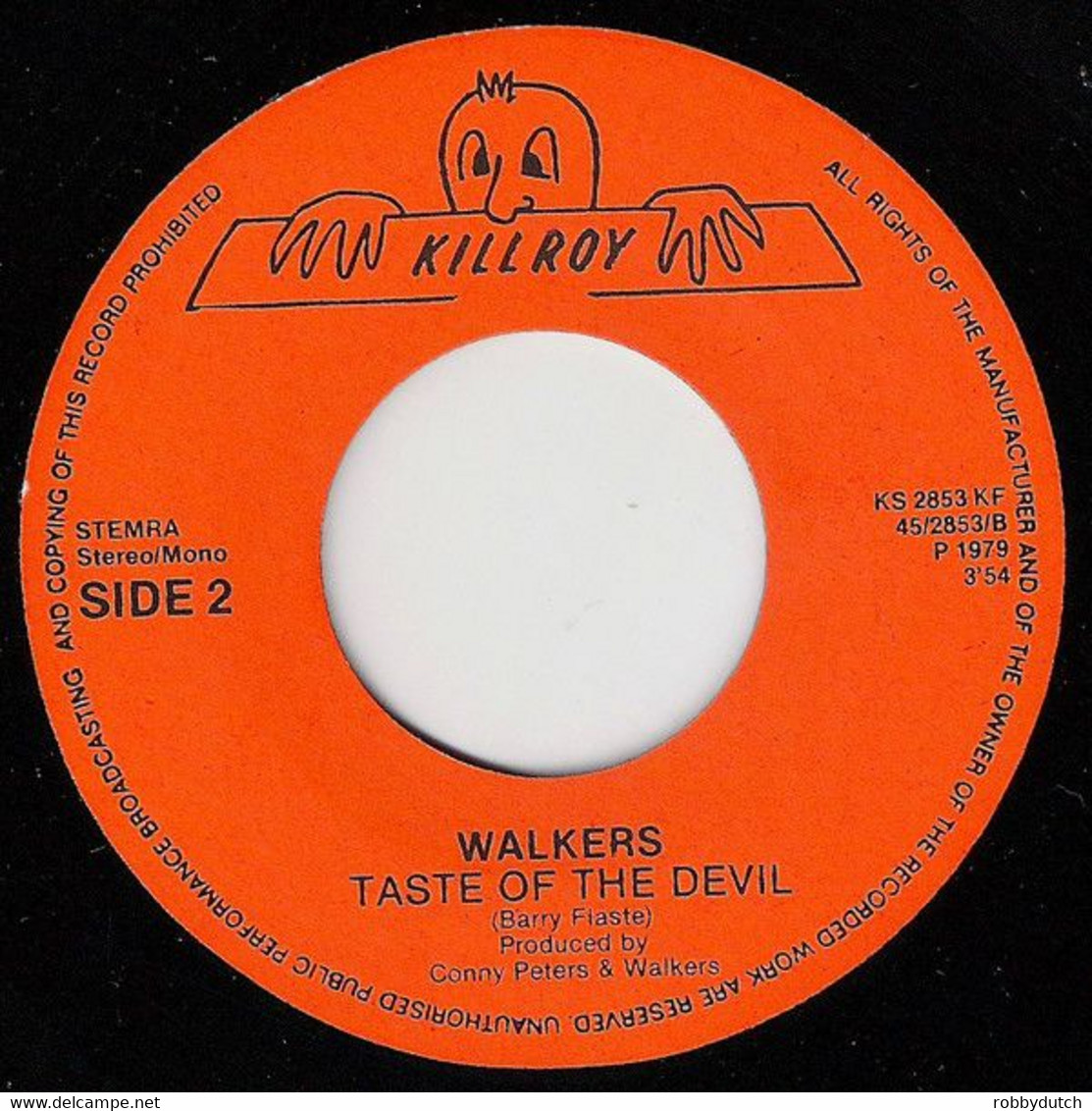 * 7" *  THE WALKERS - RUMOUR AT THE HONKY TONK (Holland 1971) - Country En Folk