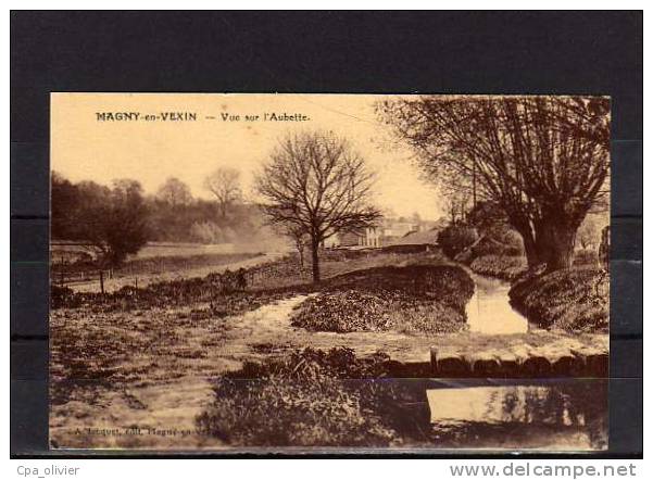 95 MAGNY EN VEXIN Bords De L´Aubette, Colorisée, Ed Jacquet, 191? - Magny En Vexin