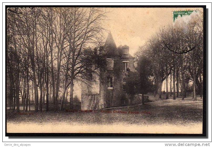 77 NANGIS, Ancien Château Féodal (1544) éd. Cazabat, Simi-Bromure A.Bréger, Voyagé En 1909, Timbre Enlevé. - Nangis