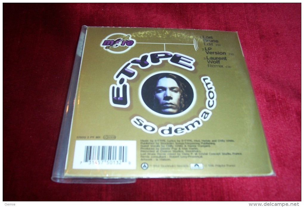 E .TYPE  °°  SO DEMA A COM  ° EDITI LIMITEE CD EN DORE  A L'OCCASION DES 100 000 ALBUMS VENDUS EN FRANCE - Collectors