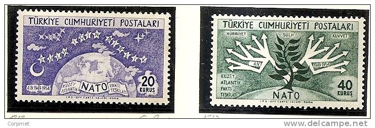 NATO - TURKEY 1954 Yvert # 1212/1213 - MINT NH ** - OTAN