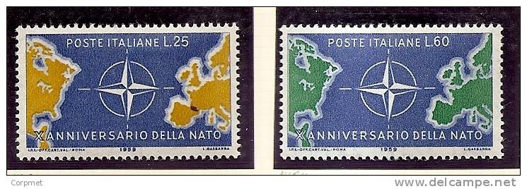 NATO - ITALIA  1959 Yvert # 781/782 - MINT NH ** - OTAN
