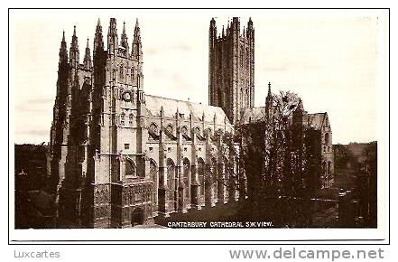 CANTERBURY CATHEDRAL S.W. VIEW. - Canterbury