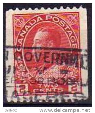 Georges V   0.02c   1911    Yvert N°94a   Obl   Côte 30E - Coil Stamps