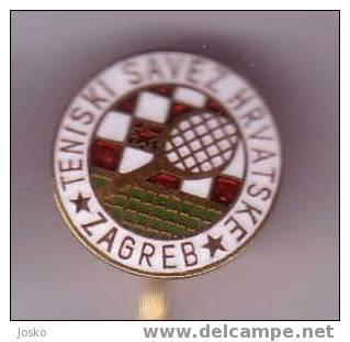 CROATIA TENNIS FEDERATION ( Rare Enamel Pin ) * Badge Sport Tenis - Tennis