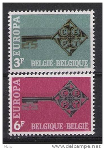 Belgie OCB 1452 / 1453 (**) - 1968