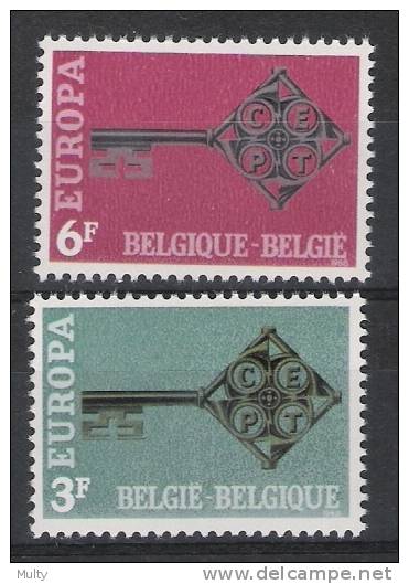 Belgie OCB 1452 / 1453 (**) - 1968