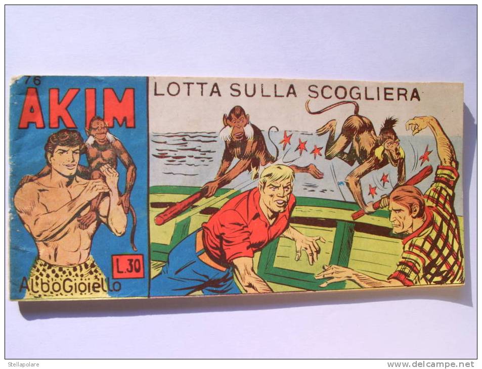 AKIM STRISCIA FASCIA PIU´ RARA. N. 776 - "LOTTA SULLA SCOGLIERA" - 1966 - Comics 1930-50