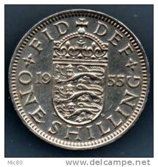 Grande-Bretagne 1 Shilling 1955 Armes Anglaises Ttb/sup - I. 1 Shilling