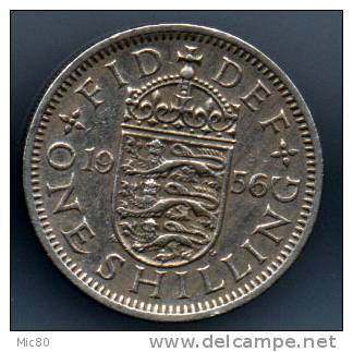 Grande-Bretagne 1 Shilling 1956 Armes Anglaises Ttb - I. 1 Shilling