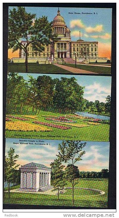 7 Early Postcards Rhode Island USA - Ref 271 - Other & Unclassified