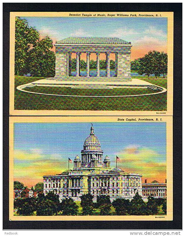 7 Early Postcards Rhode Island USA - Ref 271 - Other & Unclassified